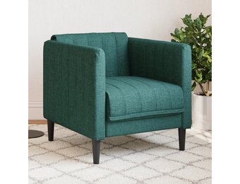 vidaXL Fauteuil stof donkergroen