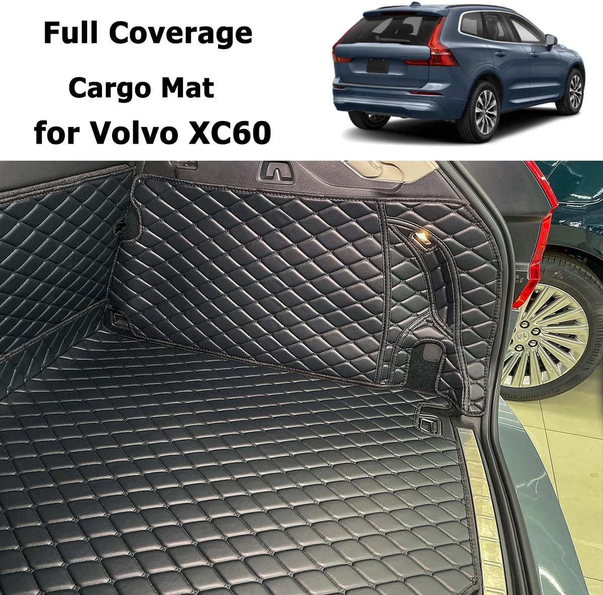 Kofferbakmat, compatibel met Volvo XC-60 (XC60) 2017-2025, kofferbakmat, kofferbakbeschermingsmat