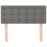 Hoofdbord Donkergrijs Stof 90x5x78/88 cm - 78% Korting!