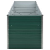vidaXL Plantenbak verhoogd 320x80x77 cm gegalvaniseerd staal groen