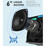 Karaoke machine voor volwassenen/kinderen karaoke set met 2 draadloze microfoons, 2023 opgewaardeerd draagbaar Bluetooth karaoke mic PA-luidspreker systeem met LED-licht, ondersteuning TF/USB/AUX, zangmachine voor feesten