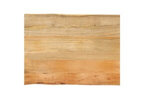 Tafelblad Massief Mangohout met Natuurlijke Rand 70x60 cm - 40% Korting!