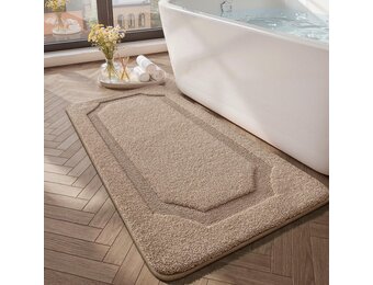 Antislip Badmat Beige 61x92 cm - 33% Korting