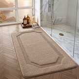 Antislip Badmat Beige 61x92cm - 59% Korting!