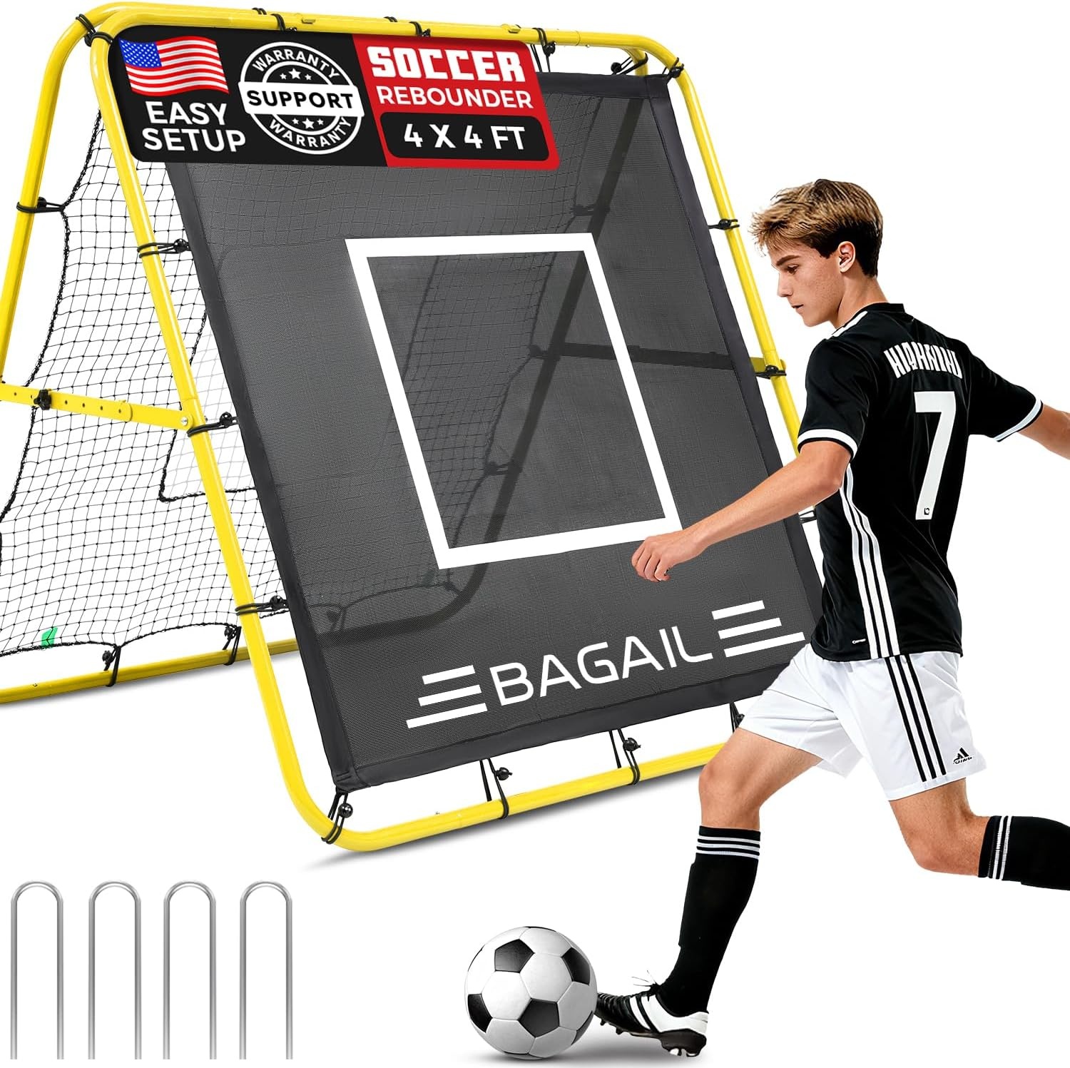 Voetbal Rebound Net met Doel - 34% Korting