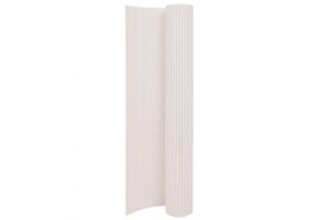VidaXL Tuinafscheiding PVC Wit 110x500 cm - 40% Korting!