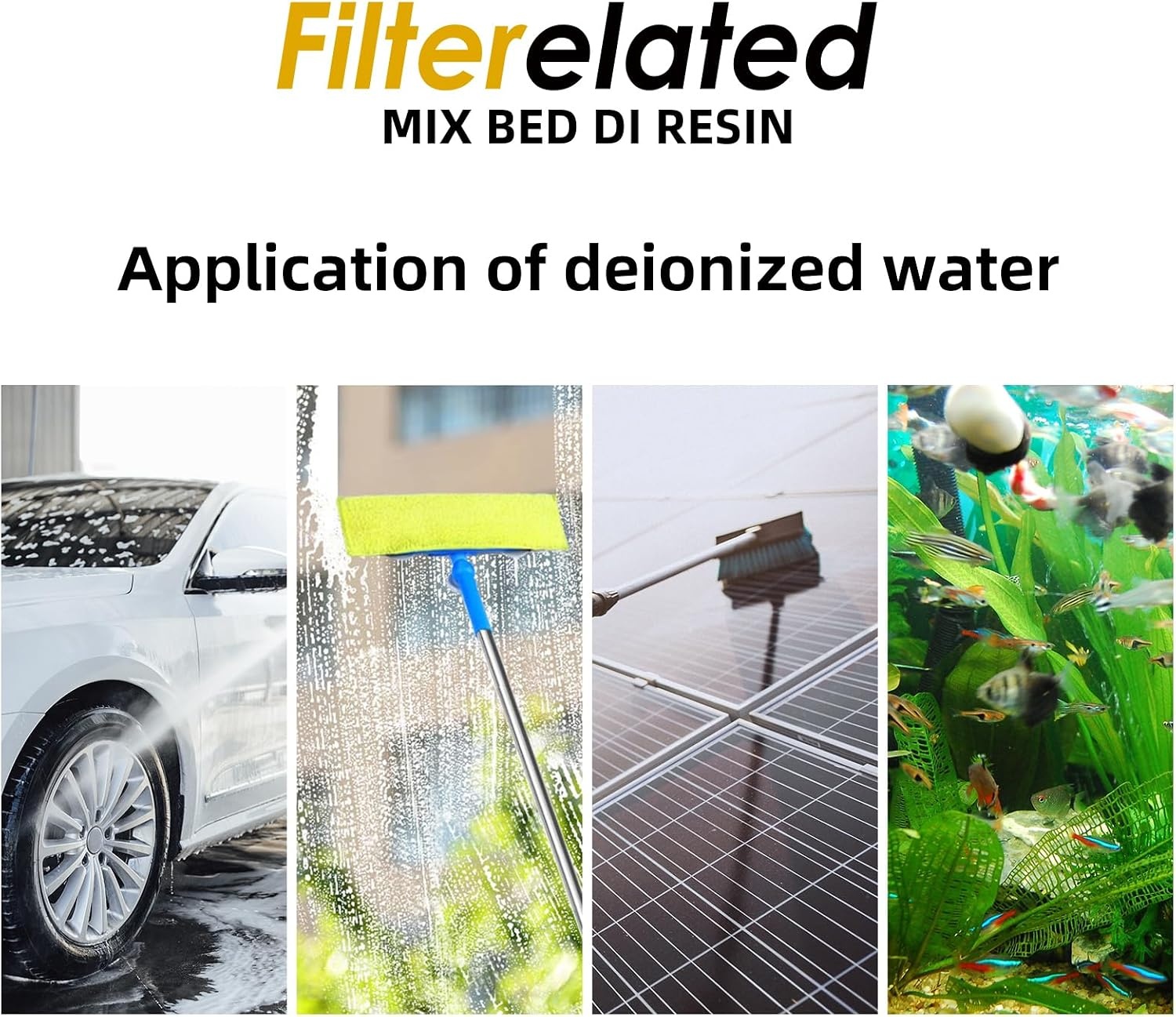 DI-hars navulling aquarium filter | Kleurveranderend | Verlaagt TDS