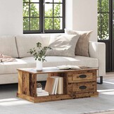VidaXL Salontafel Oud Hout met Lade & Plank (34% Korting)