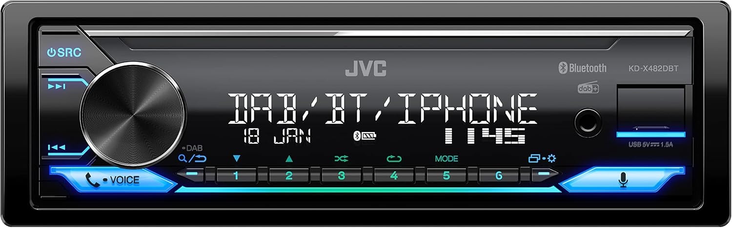 Autoradio DAB+ Bluetooth USB 54% Korting - Lage Inbouwdiepte
