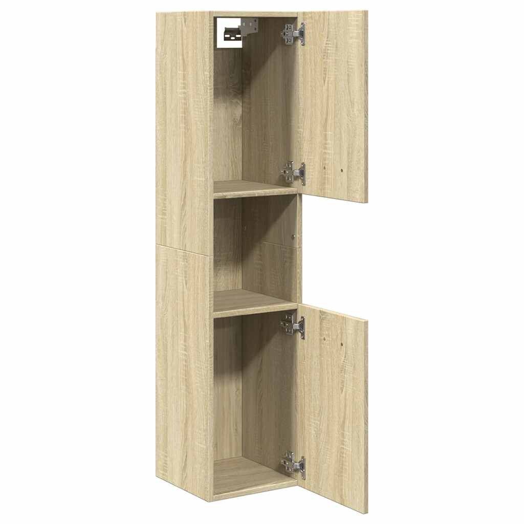Badkamerkast Sonoma Eiken - 130cm Hoog (29% Korting)