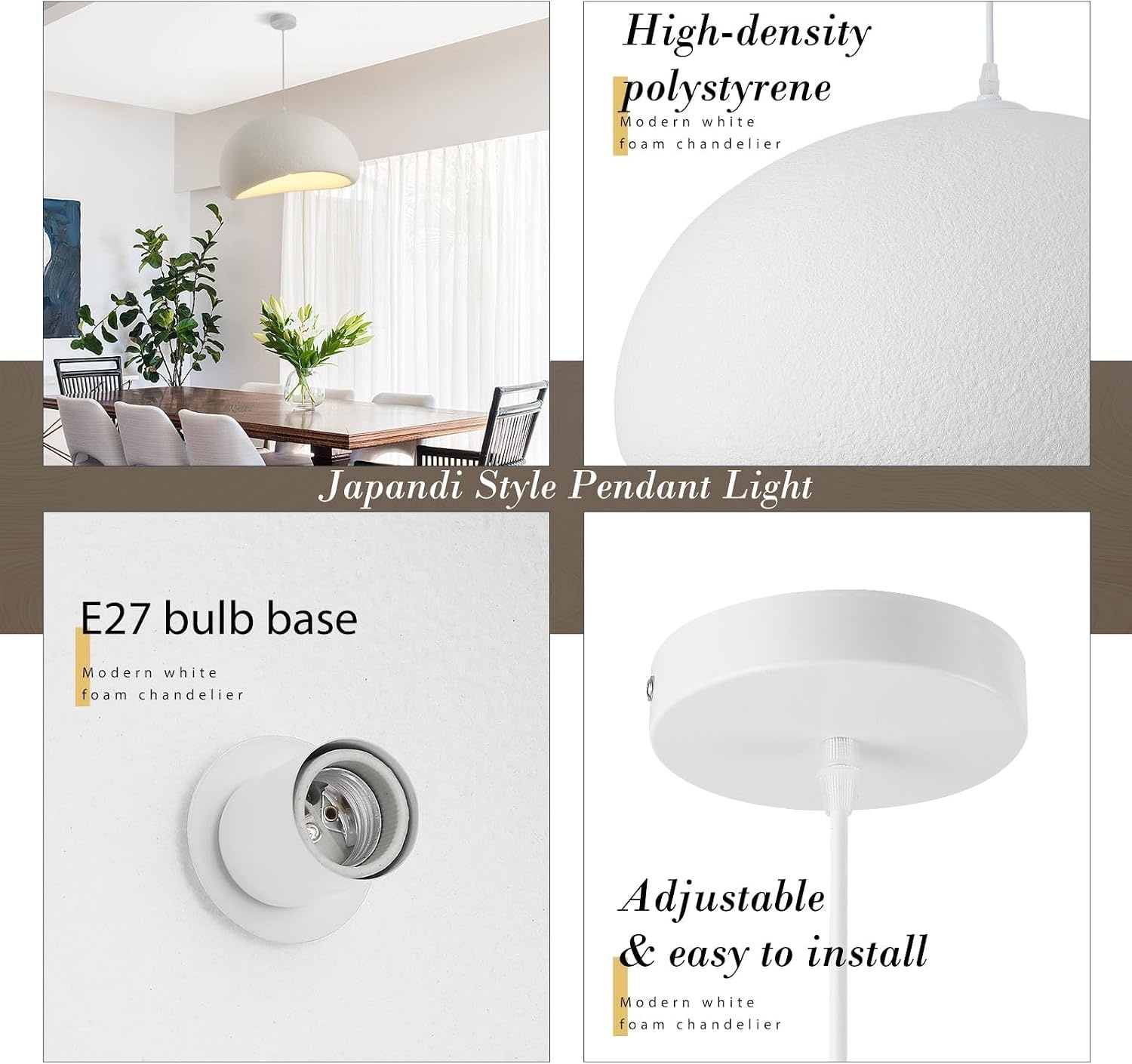60 Moderne Hanglamp, E27 Basis Japan Wabi Sabi Vogel Nest Stijl Armatuur, Eetkamer Moderne Hanglamp, Gang Eetkamer Keuken