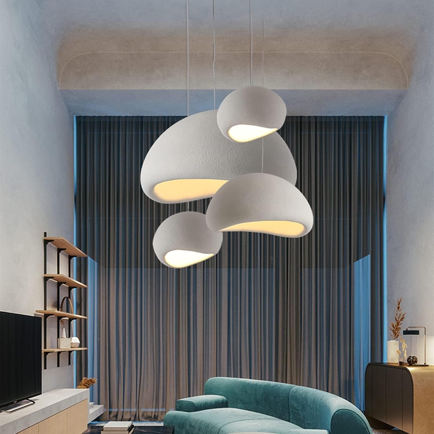 60 Moderne Hanglamp, E27 Basis Japan Wabi Sabi Vogel Nest Stijl Armatuur, Eetkamer Moderne Hanglamp, Gang Eetkamer Keuken