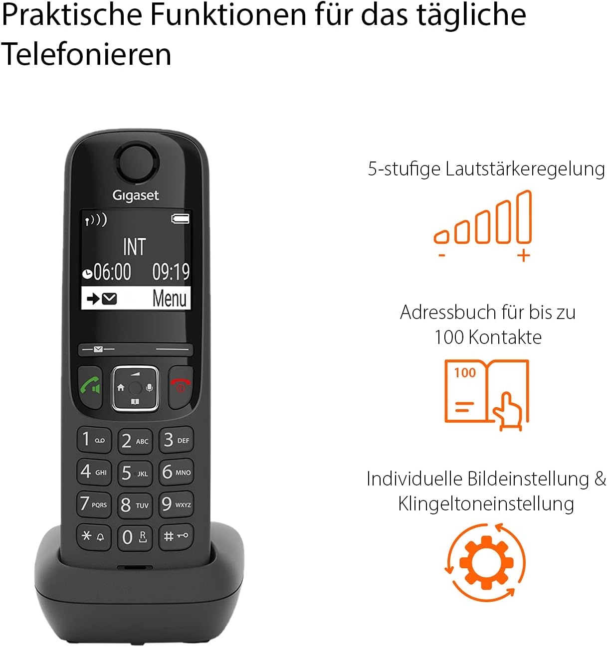Draadloze Telefoon AS690 Duo Zwart - 34% Korting