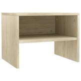 Set van 2 Nachtkastjes 40x30x30 cm Bewerkt Hout, Sonoma Eiken - 46% Korting!