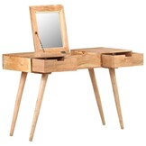 Kaptafel met Spiegel van Massief Acaciahout - 35% Korting