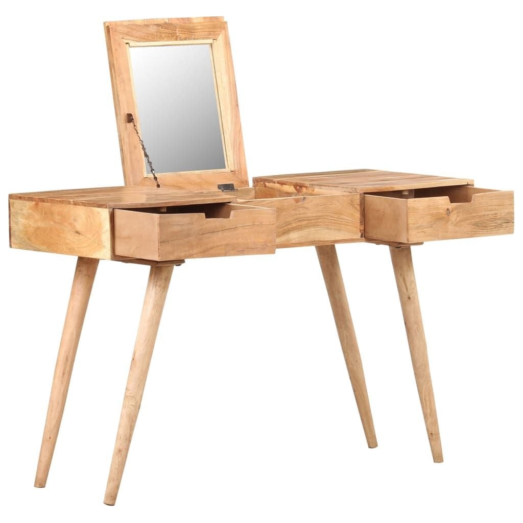 Kaptafel met Spiegel van Massief Acaciahout - 35% Korting