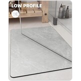 Antislip Badmat 43x110cm Marmer Grijs/Wit - 58% Korting!