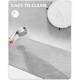 Antislip Badmat Marmerlook 43x110cm Grijs Wit - 58% Korting