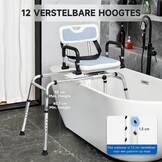 Draaibare Douchestoel met Glijfunctie - 59% Korting!