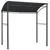 Barbecuepaviljoen 215x150x220 cm Staal Antraciet - 35% Korting!