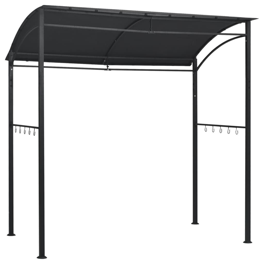Barbecuepaviljoen 215x150x220 cm Staal Antraciet - 35% Korting!