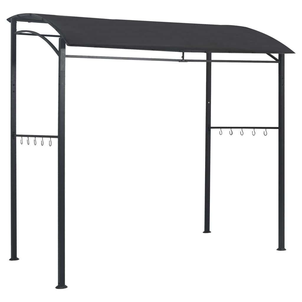 Barbecuepaviljoen 215x150x220 cm Staal Antraciet - 35% Korting!