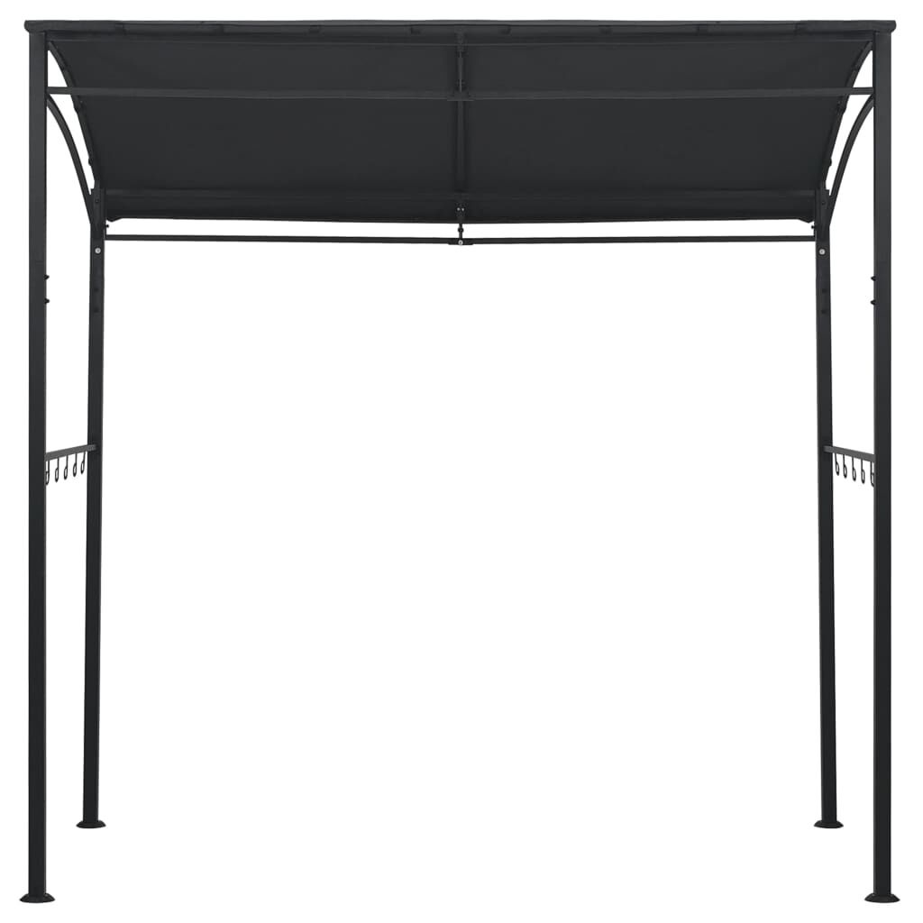 Barbecuepaviljoen 215x150x220 cm Staal Antraciet - 35% Korting!
