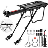 Verstelbare Fietsbagagedrager Aluminium Zwart | 60 kg | -57%
