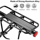 Verstelbare Fietsbagagedrager Aluminium Zwart | 60 kg | -57%