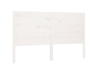 VidaXL Hoofdbord Massief Grenenhout Wit (52% Korting)