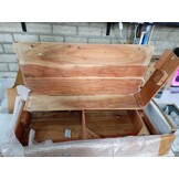 Salontafel massief acaciahout 80x80x28 cm - 59% korting!