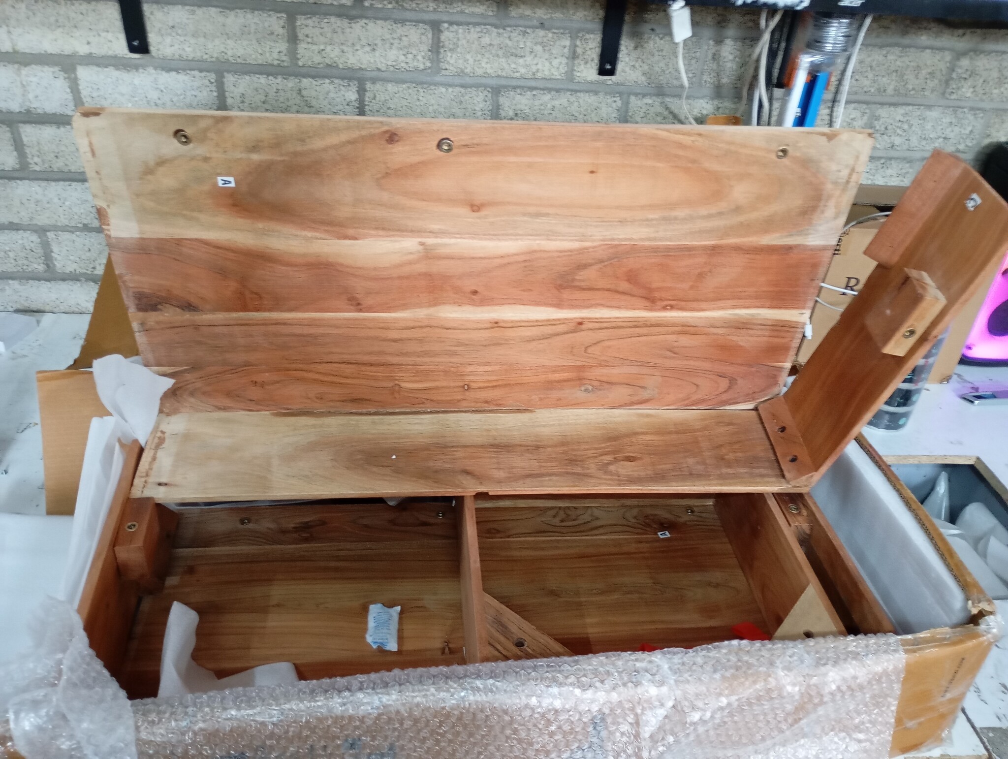 Salontafel massief acaciahout 80x80x28 cm - 59% korting!