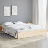 Massief Hout Bedframe 140x190cm - Nu met 34% Korting!