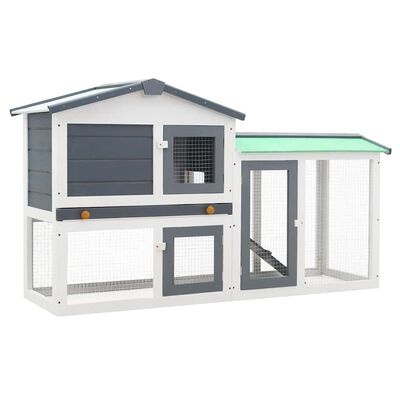 Groot Konijnenhok met 2 Lagen (145x45x84 cm) - 59% Korting!
