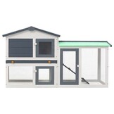 Groot Konijnenhok met 2 Lagen (145x45x84 cm) - 59% Korting!