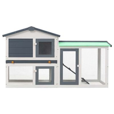 Groot Konijnenhok met 2 Lagen (145x45x84 cm) - 59% Korting!