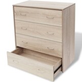 Dressoir met 4 Lades - Eikenkleur - 54% Korting!