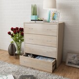 Dressoir met 4 Lades - Eikenkleur - 54% Korting!