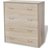 Dressoir met 4 Lades - Eikenkleur - 54% Korting!