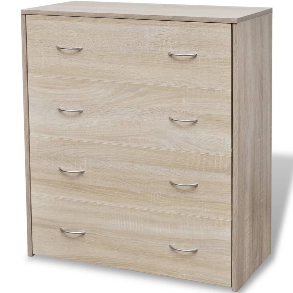 Dressoir met 4 Lades - Eikenkleur - 54% Korting!