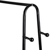 Kledingrek Staand Zwart Staal | 2 Planken | 10% Korting