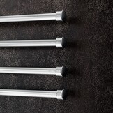 Wand Handdoekenrek met 4 Zwenkbare Armen - Chroom (47x24 cm)
