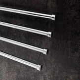 Wand Handdoekenrek met 4 Zwenkbare Armen - Chroom (47x24 cm)