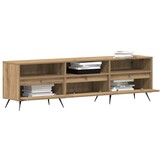 TV-kast Eikenkleurig Bewerkt Hout met 3 Deuren - 54% Korting