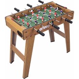 Voetbaltafel Houtkleur MDF 69cm: Compact Tafelvoetbal met 18 Spelers (34% Korting)