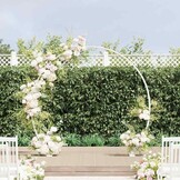 Trouwboog Wit Staal 223x45x201cm - 33% Korting!