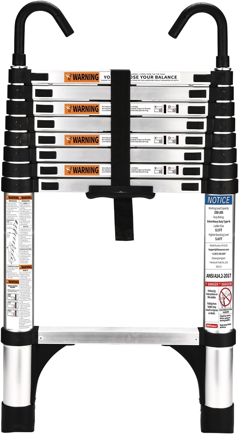 Telescopische Ladder 2,6m Aluminium (34% Korting)