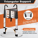 Telescopische Ladder 2,6m Aluminium (34% Korting)