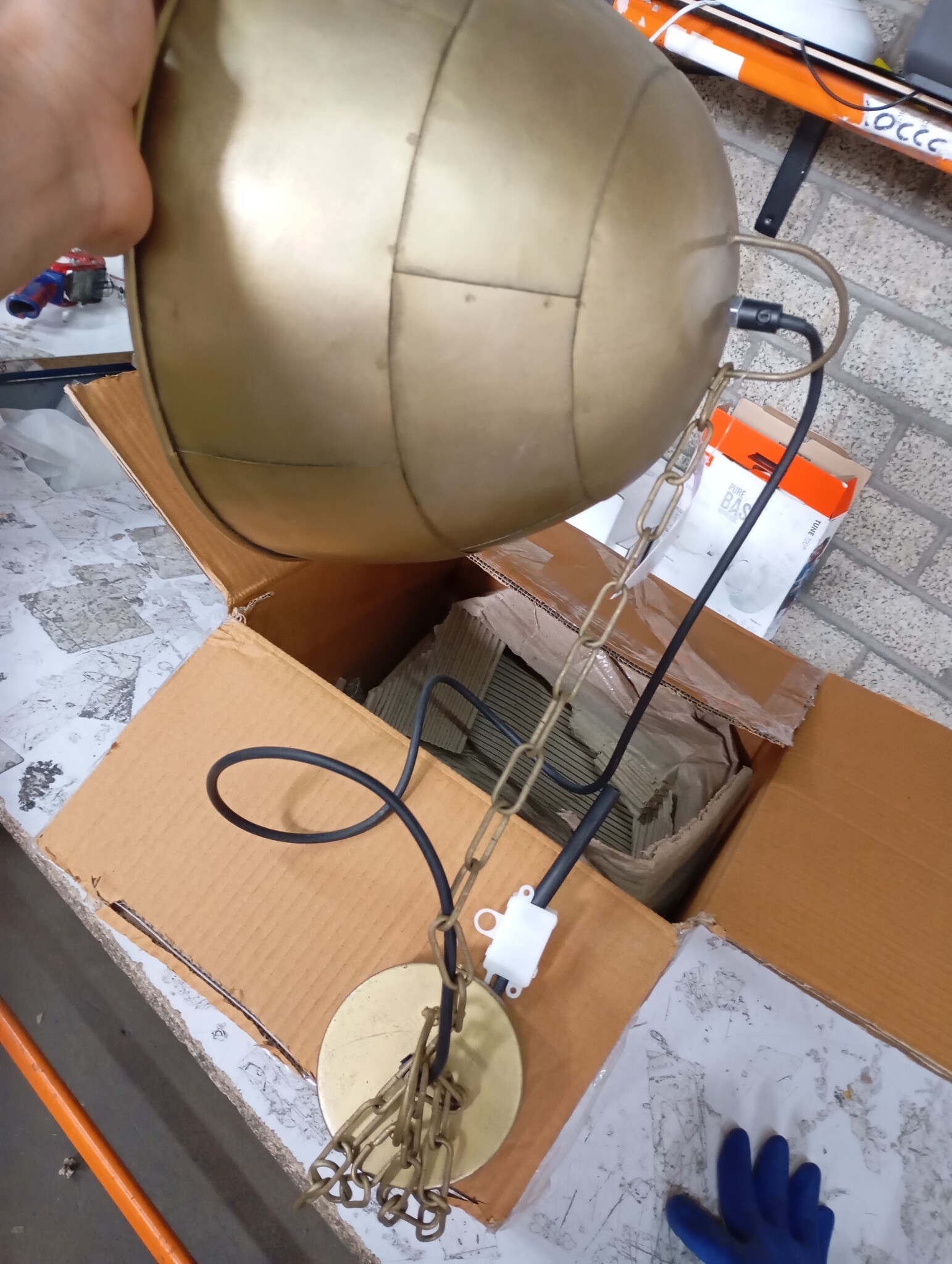 Industriële Hanglamp Messingkleurig 25W E27 - 53% Korting!