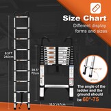 Telescopische Ladder 2,6m Aluminium (34% Korting)